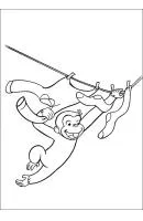 Curious George kleurplaat 16
